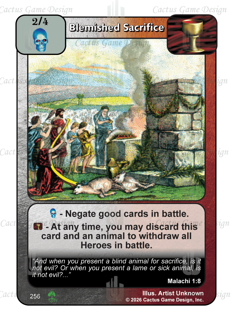 Blemished Sacrifice